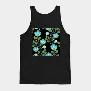 Spring Pattern with Vintage Floral Motifs Tank Top